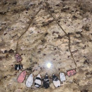 Marble statement necklace